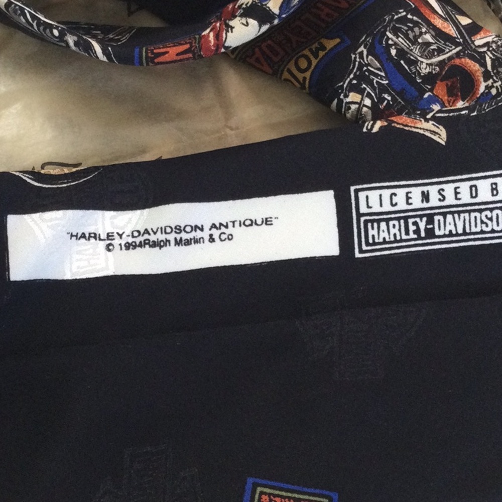 Harley Davidson Antique tie 1994 by Ralph Marlin. Nice. - Picture 3 of 6